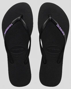 Slim Rubber Logo Thongs