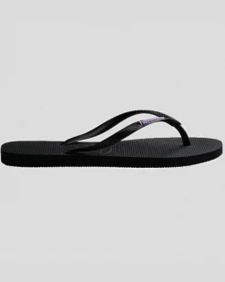 Slim Rubber Logo Thongs
