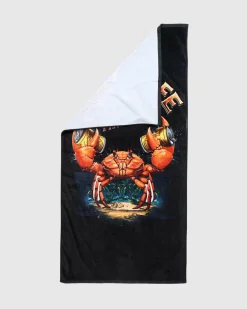 Smashed Crab Beach Towel