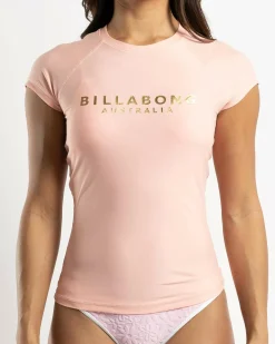 Society Foil Cap Sleeve Rash Vest