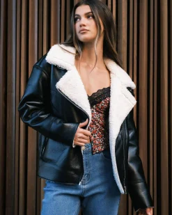 Sonny Faux Leather Jacket