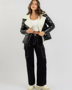 Sonny Faux Leather Jacket