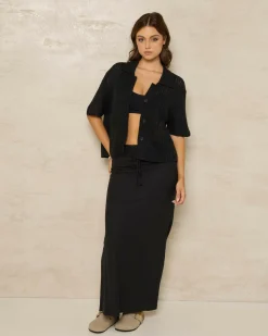 South Beach Crochet Short Sleeve Shirt