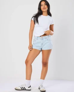 South Beach Micro Denim Shorts