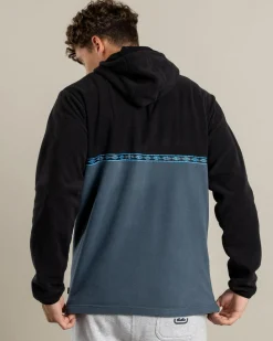 Split Peak Zip Thru Hooded Fleece