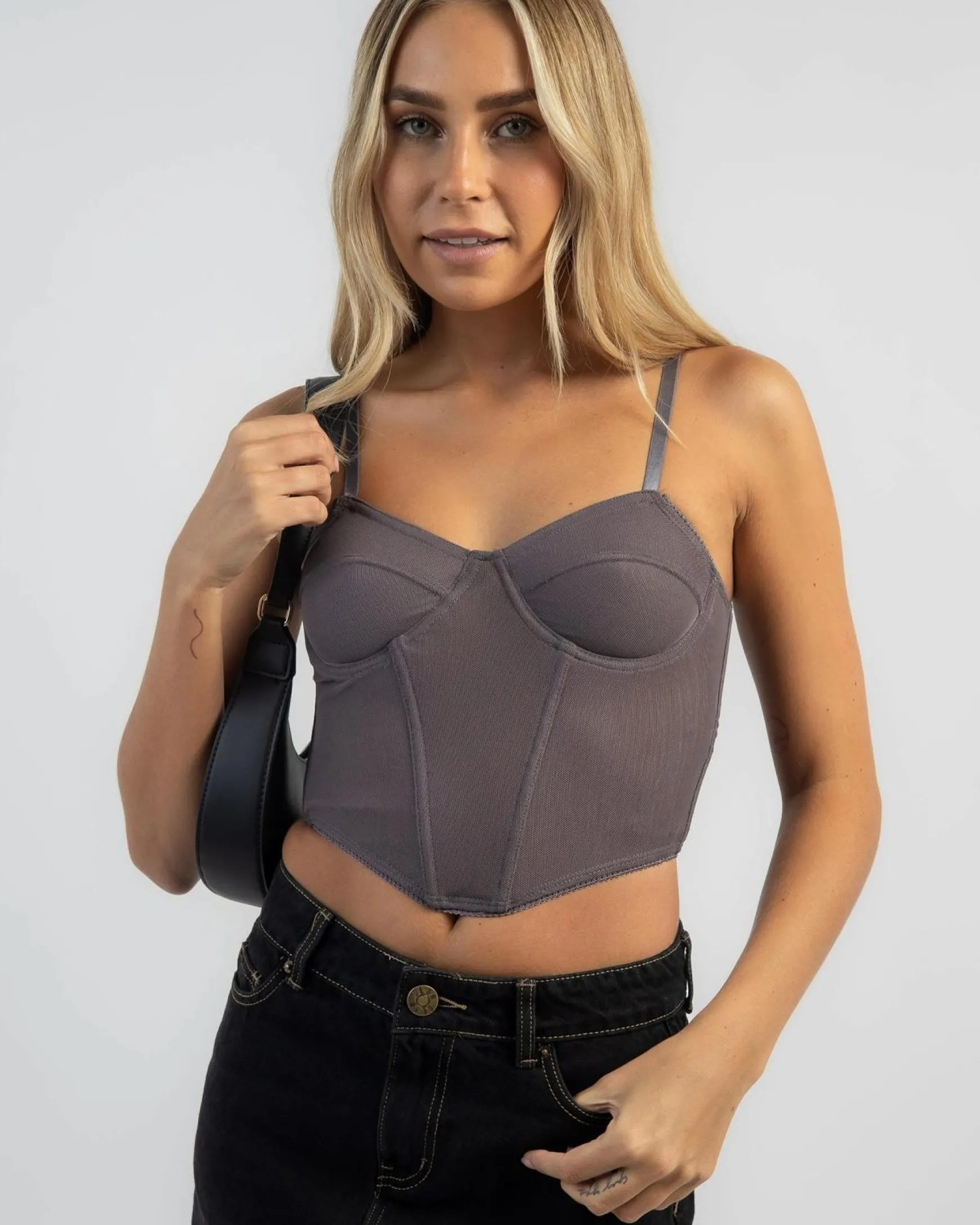 Stassie Mesh Corset Top