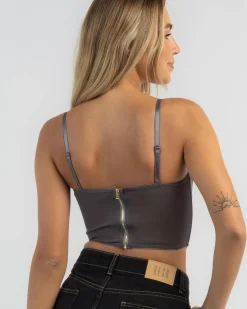 Stassie Mesh Corset Top