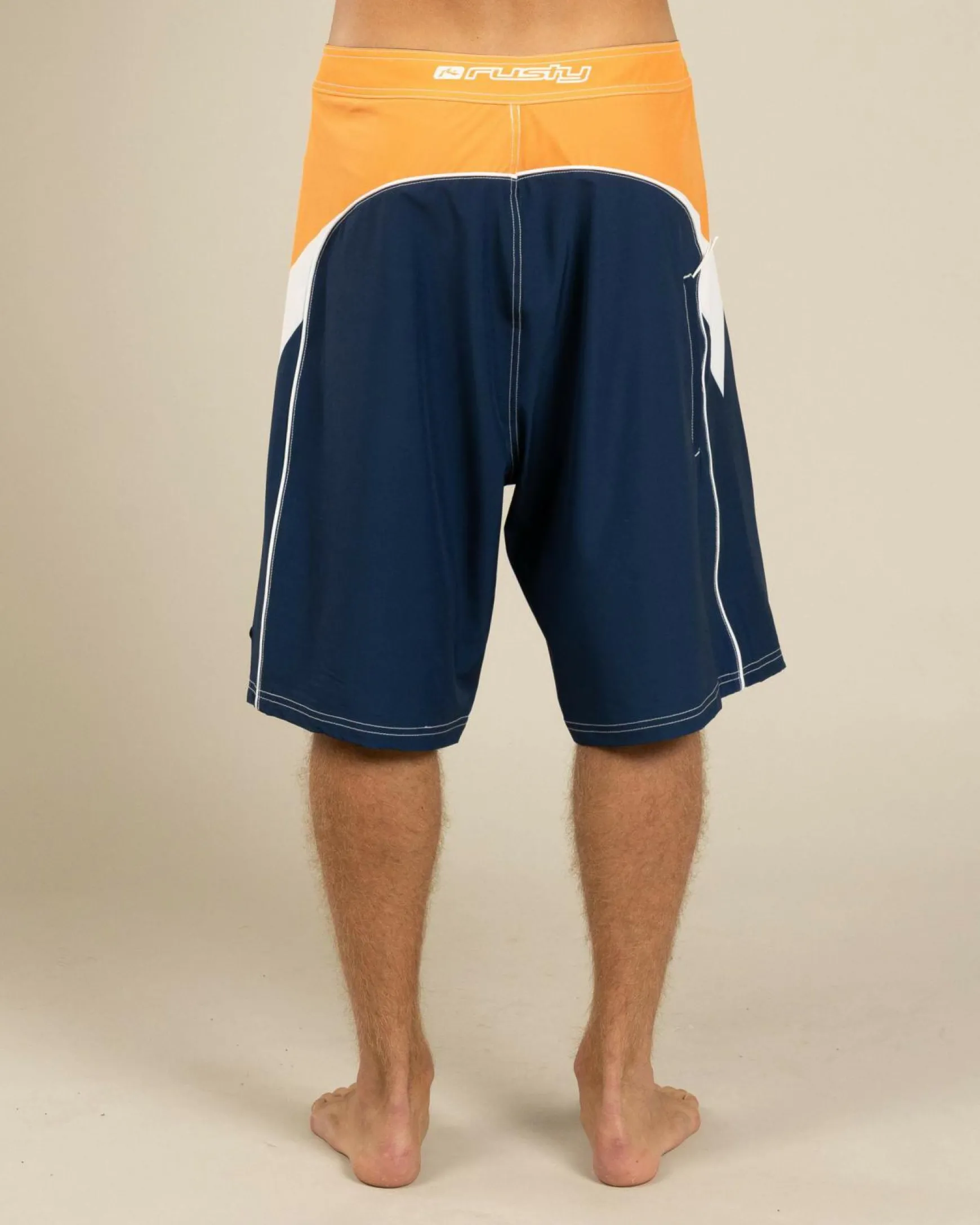 Straight Pipe Fixed Waist Board Shorts