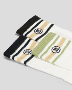 Stripe S-Dot Socks 3 Pack