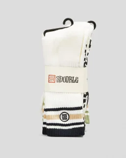 Stripe S-Dot Socks 3 Pack
