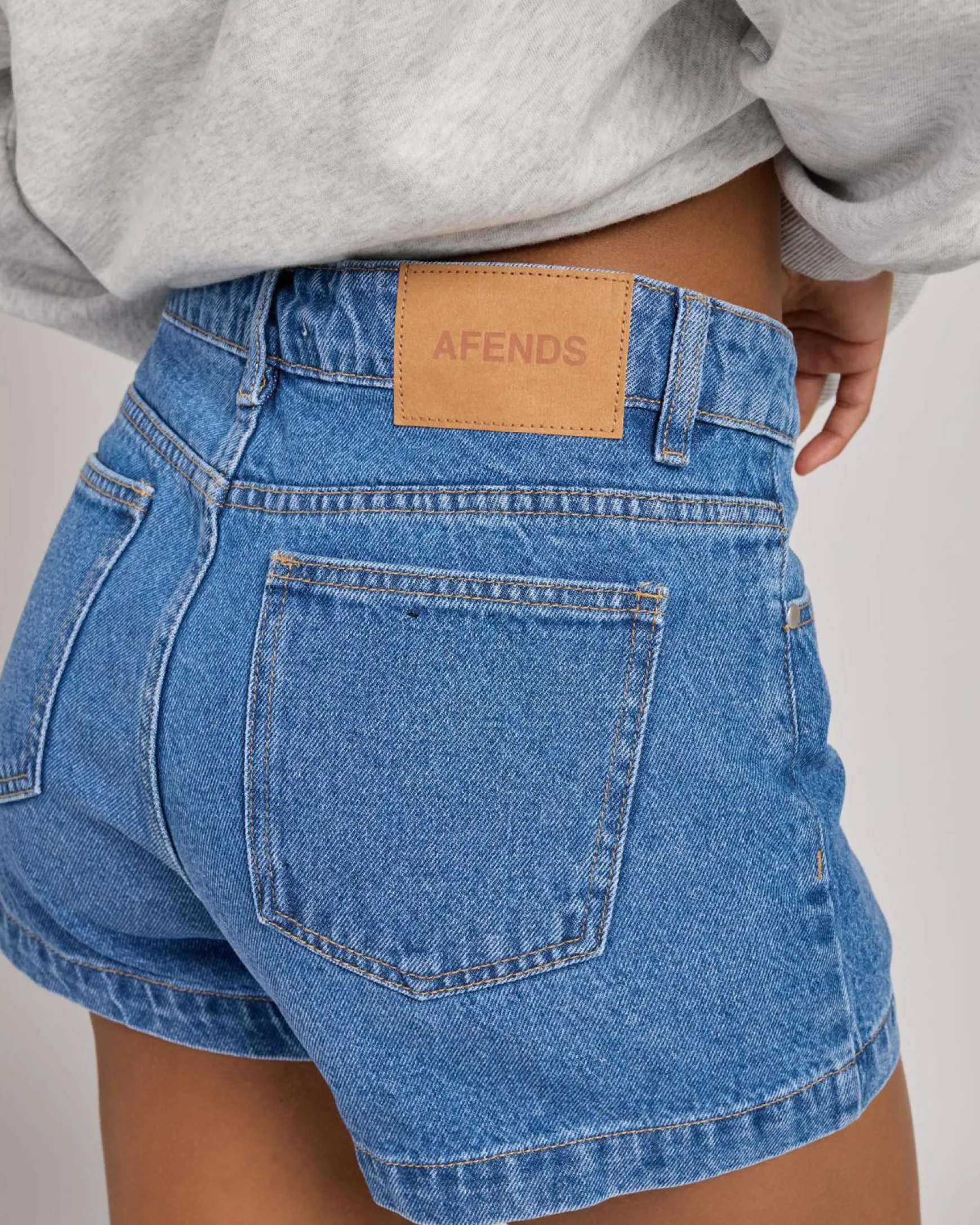 Studio High Waist Denim Shorts