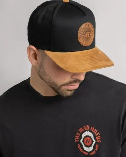 Suede Hueys Snapback Cap