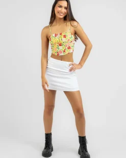 Summer Flowers Corset Top