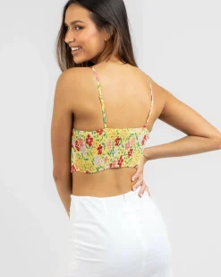 Summer Flowers Corset Top