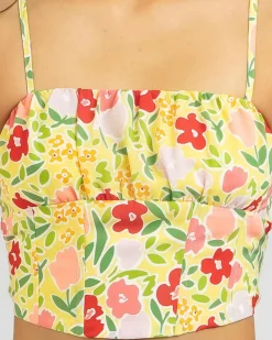 Summer Flowers Corset Top
