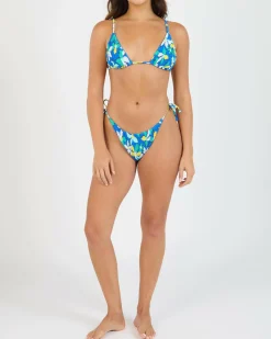 Sunny Days Floral Tiki Sliding Triangle Bikini Top