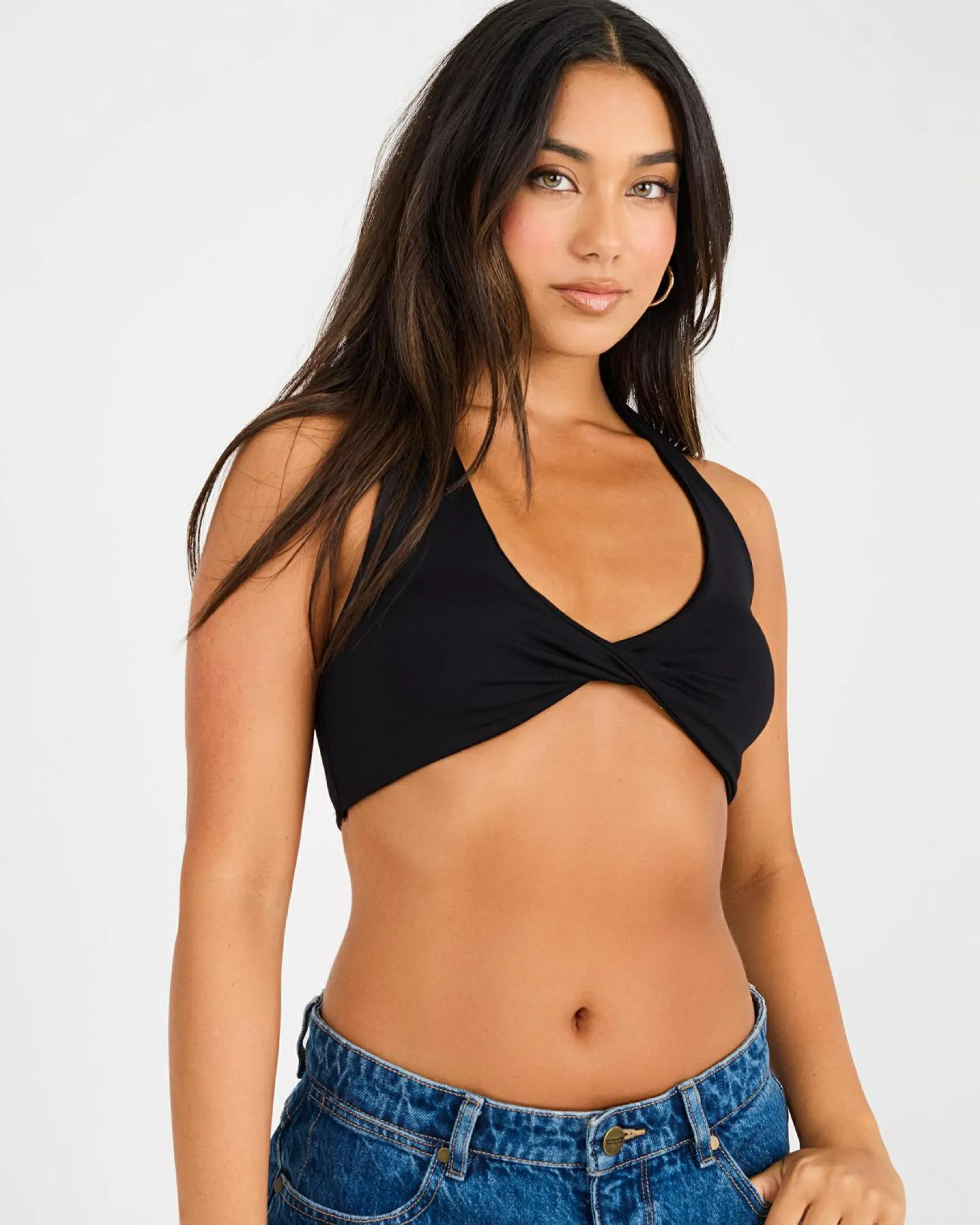 Super Soft Twist Crop Top
