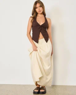 Tamara Split Front Halter Top