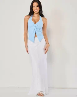 Tamara Split Front Halter Top