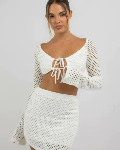 Taylah Crochet Long Sleeve Top