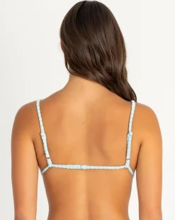 Terry Rib Ayla Triangle Bikini Top