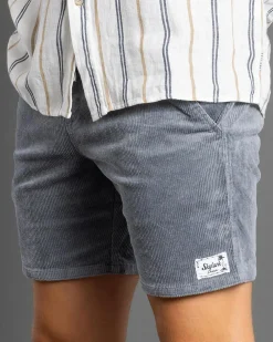 Texture Elastic Waist Shorts