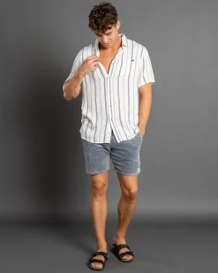 Texture Elastic Waist Shorts