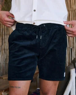 Texture Elastic Waist Shorts
