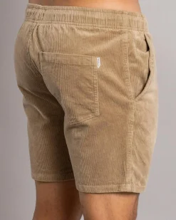 Texture Elastic Waist Shorts