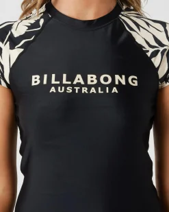 The Coast is Calling Wahine Cap Sleeve Rash Vest