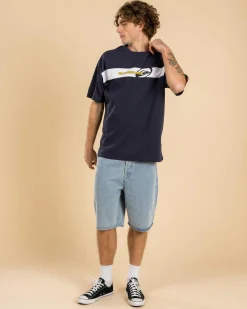 Tilt Panel Knit T-Shirt