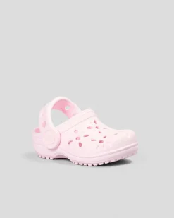 Toddlers' Classic Floral Cut Out Clog