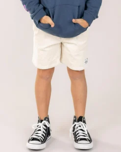 Toddlers' Cord Elastic Waist Shorts