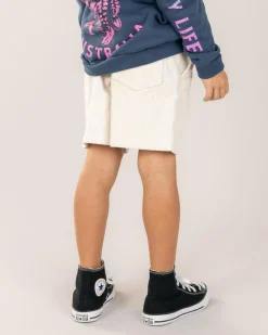 Toddlers' Cord Elastic Waist Shorts