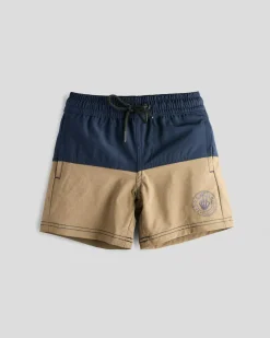 Toddlers' Fissure Elastic Waist Shorts