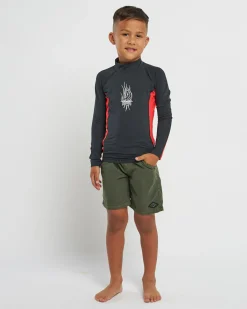 Toddlers' Jimmy Contrast Long Sleeve Rash Vest