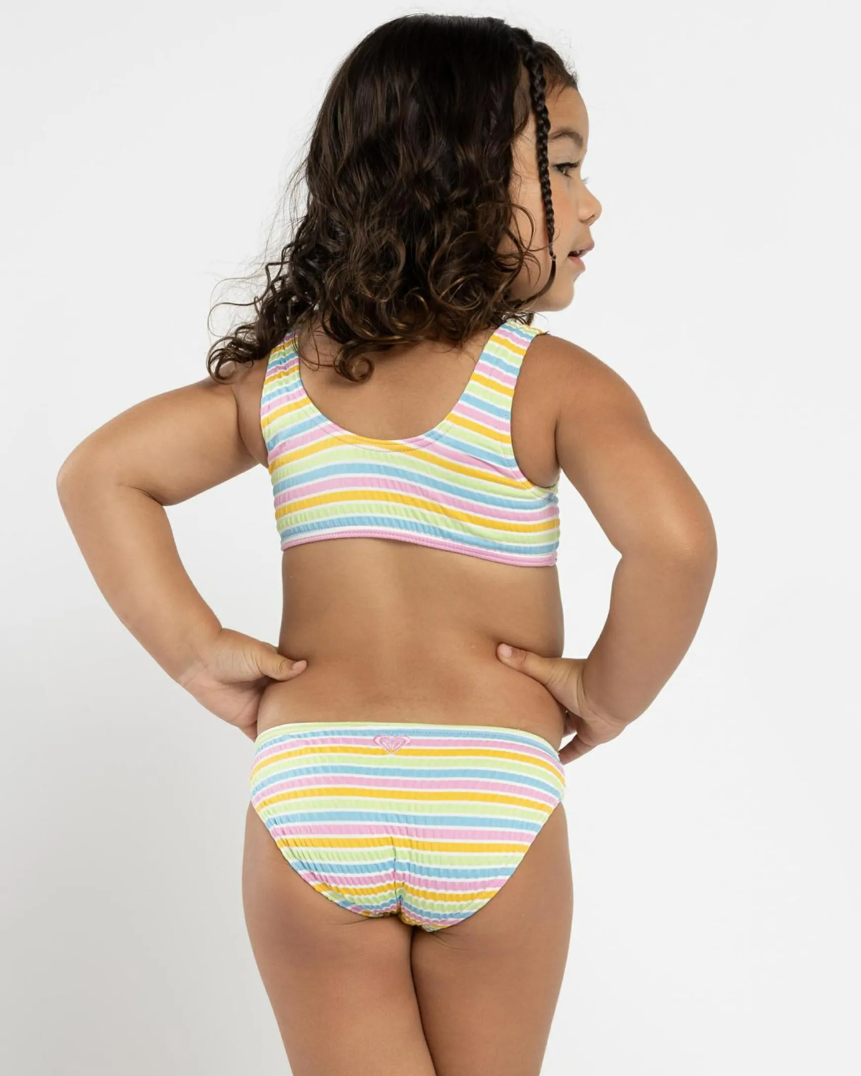 Toddlers' Mirage Stripe Bralette Bikini Set