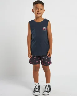 Toddlers' Prehistoric Elastic Waist Shorts