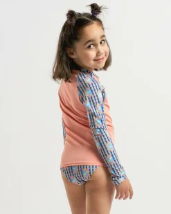 Toddlers' Tiles Long Sleeve Rash Vest Set