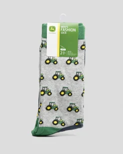 Tractor Row Fashion Socks Crew 2 Pack