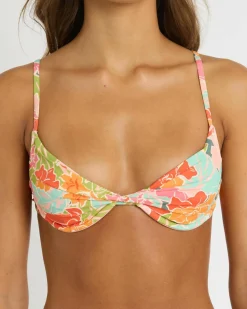 Tropic Highs Twisted Demi Bralette Bikini Top