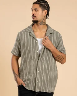 Vacancy Stripe Short Sleeve Shirt