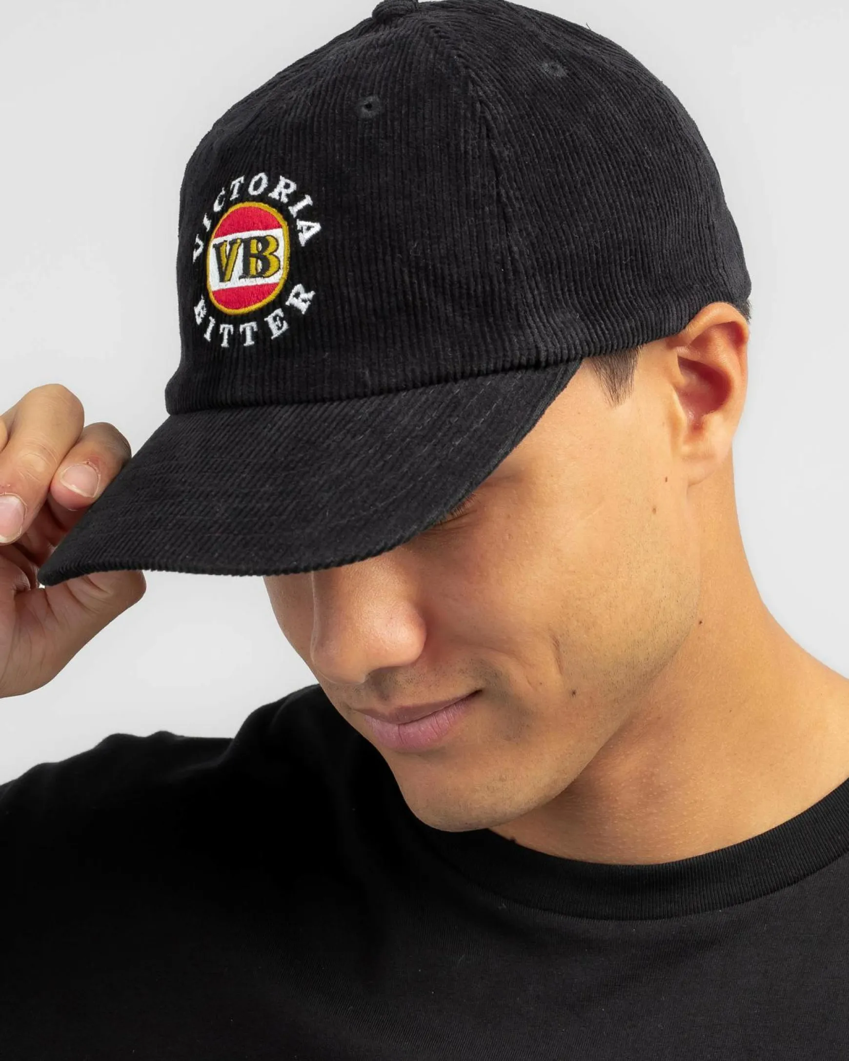 VB Big Black Cord Cap