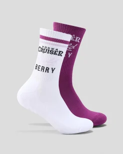 Vodka Cruiser Bold Berry Sneaker Sock 2 Pack