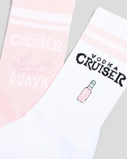 Vodka Cruiser Lush Embroidery Sneaker Socks 2 Pack