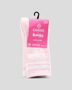 Vodka Cruiser Lush Embroidery Sneaker Socks 2 Pack