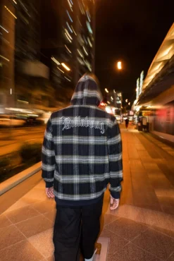 Warped Zip Thru Hooded Jacket