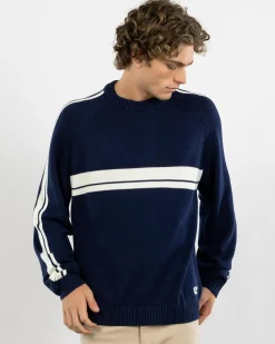 White Lines 2.0 Knitted Crew Jumper
