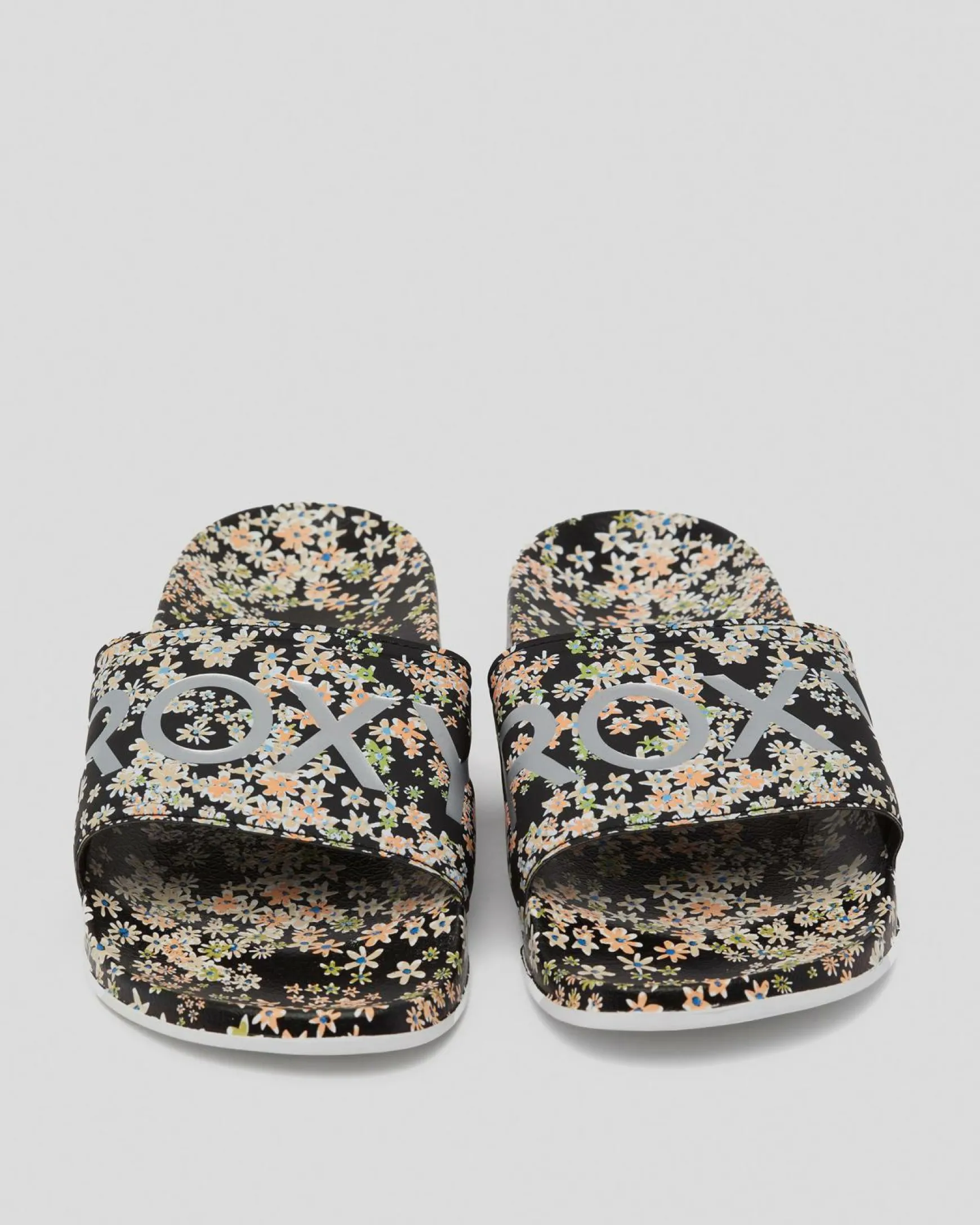 Womens Roxy Slippy Printed Slide Sandals
