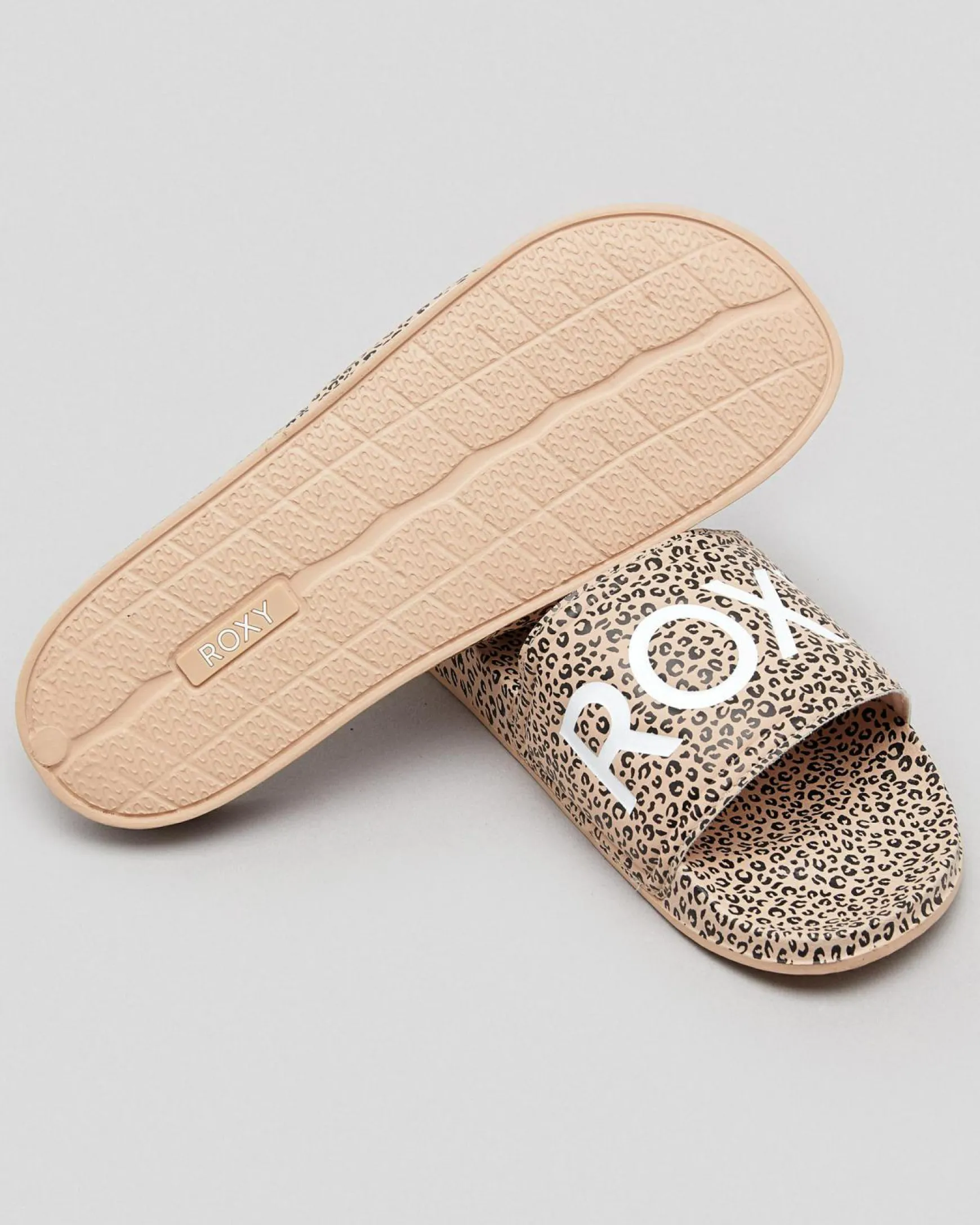Womens Roxy Slippy Printed Slide Sandals